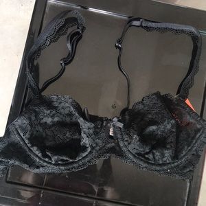 Brand new with tags cute black lacy bra